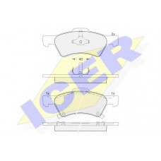 Колодки гальмівні (передні) Chrysler Voyager IV 00-08/Dodge Caravan 00-07/Grand Caravan 07-