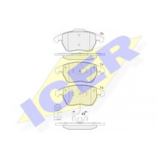 Колодки гальмівні (передні) Skoda Fabia/Rapid 10-/Octavia/VW Caddy 04-15/Golf/Passat 03- (+датчик)