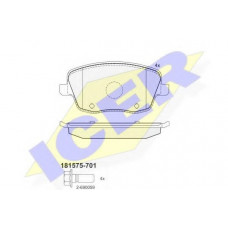 Колодки гальмівні (передні) Seat Cordoba/Ibiza IV/VW Polo/Skoda Fabia 99-15/Roomster 06-15