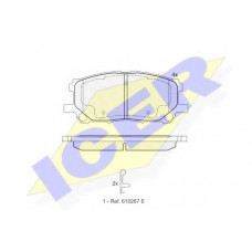 Колодки гальмівні (передні) Toyota Highlander/Kluger 03-10/Lexus RX 03-08
