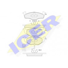 Колодки гальмівні (передні) Skoda Fabia 99-14/Roomster 07-15/VW Polo III 01-12 (+датчик)