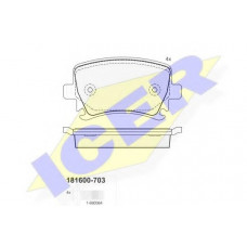 Колодки гальмівні (задні) Audi A3/A4/A6/VW Caddy/Touran 04-15/Golf/Passat/Skoda Octavia 03-/SuperB