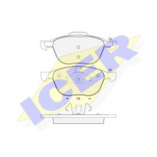 Колодки гальмівні (передні) Ford Transit Connect/Kuga 08-/Focus/Mazda 3/5/Volvo C30/S40/V50 03-/V40