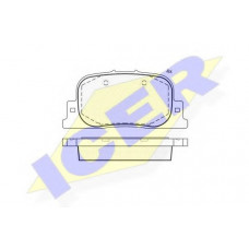 Колодки гальмівні (задні) Toyota Camry 96-02/Prius 03-09/Lexus ES/Daihatsu Altis 96-01