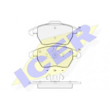 Колодки гальмівні (передні) Citroen C4 04-11/Peugeot 207/308 07-14/208 12-/307 03-09/3008 09-16