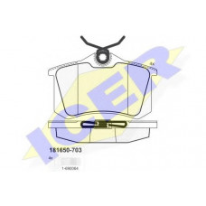 Колодки гальмівні (задні) Audi A4/A6/Renault Scenic/Megane 97-/Fluence/Citroen C3/C4 10-/Peugeot 06