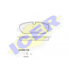 Колодки гальмівні (передні) Land Rover Discovery III/IV 04-18/Range Rover III 02-12/Sport I 05-13
