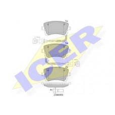 Колодки гальмівні (задні) Audi A4 04-08/A6 95-/A8 02-10/VW Phaeton 02-16 (+датчики)