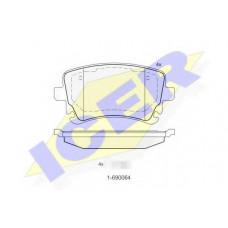 Колодки гальмівні (задні) Audi A3 08-13/A4/A6/A8 02-11/VW T5/Multivan V 03-15