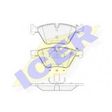 Колодки гальмівні (передні) BMW 3 (E90/E91/E92) 07-13/5 (E60/E61) 03-10/X1 (E84) 09-15 (кріпл.51мм)