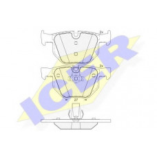 Колодки гальмівні (задні) BMW 5 (E60/E61) 02-10/6 (E63/E64) 04-10