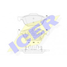 Колодки гальмівні (передні) Honda Accord VII 03-08