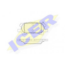 Колодки гальмівні (задні) Toyota Highlander/Kluger 00-10/Lexus RX II 03-08