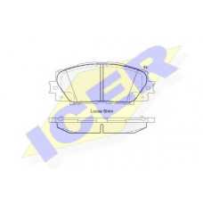 Колодки гальмівні (передні) Toyota Corolla 12-/Yaris 05-/Prius 11-/Mazda Familia 18-