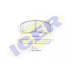 Колодки гальмівні (передні) Subaru Impreza 99-/Forester 07-/Legacy 03-