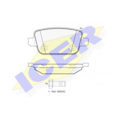 Колодки гальмівні (задні) Ford Focus/Galaxy/Mondeo/S-Max/Kuga 05-15/Volvo S80/V70/XC70 06-16