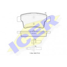 Колодки гальмівні (задні) Citroen C4 Picasso/Grand Picasso 06-13/Peugeot 408 10-