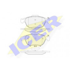 Колодки гальмівні (передні) Renault Megane II 04-09/Scenic II/III/Grand Scenic II/III 03-