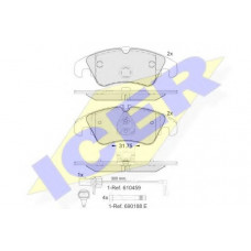 Колодки гальмівні (передні) Audi A4 07-18/A5 07-/Q5 13-17 (+датчик)