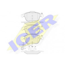 Колодки гальмівні (передні) Audi A4 07-18/Audi A5 07-/Audi Q5 12-17 (+датчик)