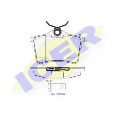 Колодки гальмівні (задні) Citroen C4/Berlingo 04-/Peugeot 308 00-14/Partner 08-