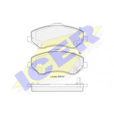Колодки гальмівні (передні) Chrysler Grand Voyager/07/Dodge Journey 08-/Fiat Freemont 11-