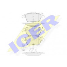Колодки гальмівні (передні) Audi Q3 11-18/VW Passat B8 14-/Tiguan 07-/Sharan 10- (+датчик)