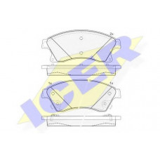 Колодки гальмівні (передні) Chevrolet Aveo I/II 11-/Cruze/Opel Astra H/J 09-/Nissan Rogue 10-13