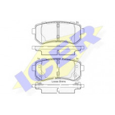 Колодки гальмівні (задні) Hyundai Tucson 15-/Sonata 05-15/ix20/ix35/Kia Cerato/Sportage/Picanto 10-