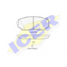 Колодки гальмівні (передні) Mazda CX-7 06-14/CX-9/Ford USA Edge 06-/Mitsubishi L200/Pajero Sport 14