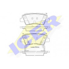Колодки гальмівні (задні) Hyundai Tucson 04-/Elantra/Sonata 05-15/i40/Grandeur/Kia Optima/Soul 10-