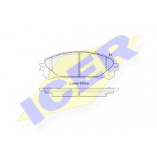 Колодки гальмівні (передні) Toyota Camry 17-/Highlander 07-/Rav4 IV/V/Lexus ES 12-/NX 14-/RX 08-