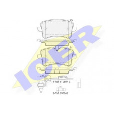 Колодки гальмівні (задні) Audi A6 C7/A7 Sportback/A8 D4 10-18 (+датчики L=295mm)