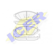Колодки гальмівні (передні) Chevrolet Spark/Matiz 10-