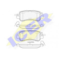 Колодки гальмівні (задні) Mazda CX-3 15-/CX-5 11-17