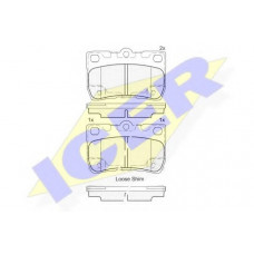 Колодки гальмівні (задні) Lexus GS III/IV/IS II/III 05-/Toyota Crown XII/XIII 03-12/Mark X/Reiz 04-