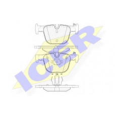 Колодки гальмівні (задні) BMW 3 (F30/F31/F34/F80)/4 (F32/F36/F82) 11-