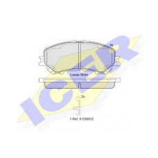 Колодки гальмівні (передні) Nissan Rogue 07-13/Qashqai II 13-/X-Trail 19-/Renault Kadjar 15-