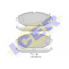Колодки гальмівні (передні) MB C-class (W205/S205/C205) 13-/E-class (W213/S213/C238) 16-
