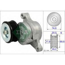 Натяжник ременя генератора Mazda 2/3 1.3-1.6 03-19