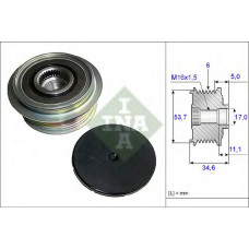 Шків генератора Ford Mondeo IV 2.0i 07-15