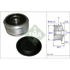 Шків генератора MB A-class (W169) 04-12 5PK