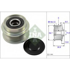 Шків генератора Toyota Yaris 1.4D 01-05