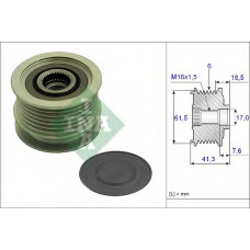 Шків генератора Fiat Bravo/Stilo/Opel Astra/Vectra 1.9 JTD/CDTI 04-14