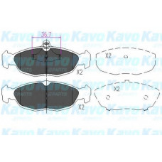 Колодки гальмівні (передні) Daewoo Lanos 97- (140.2x56/141.5x47)