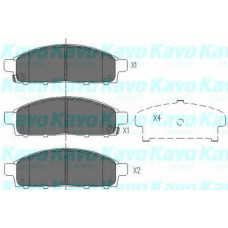 Колодки гальмівні (передні) Mitsubishi L200/Pajero Sport II 2.4DI-D 05-