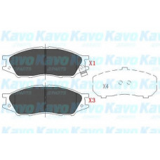 Колодки гальмівні (передні) Nissan Almera II 02- (Akebono)