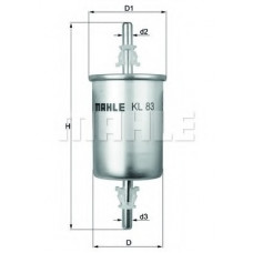 Фільтр паливний Opel Astra G 1.2-2.2i/Omega B 2.0-3.2i/Chevrolet Niva 1.7 02-/Lada 110/Kalina 1.6