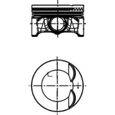 Поршень з кільцями VW 82,76 2,0 TFSI CADA/CCZA/CDZA/CAWB/CBFA PIN 21MM (вир-во KS)