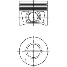 Поршень з кільцями VAG 81.51 BLB/BNA/BRD/BRE 2,0TDI 16V (вир-во KS)